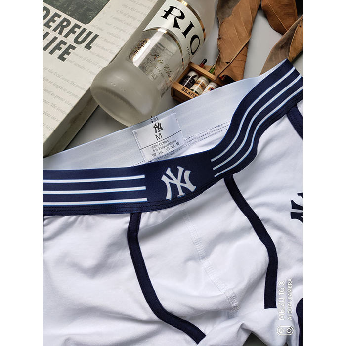 Boxer NY Hombre Blanco Negro